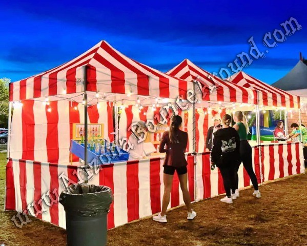 8 x 8 carnival tent with back wall rental Phoenix Arizona